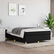 Struttura Letto a Rete a Molle Nero 140x190 cm in Tessuto 3120955