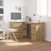 Scrivania Angolo Rovere Artigianale 145x100x76 cm Truciolato 855963