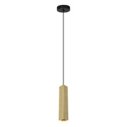 Lampada a sospensione Ander tubo ottone/nero GU10 Italux