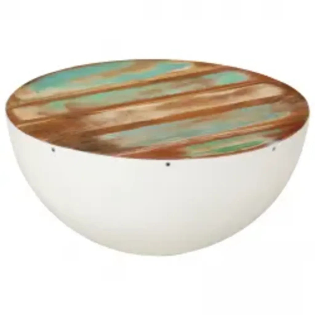 Tavolini da Salotto 2 pz a Forma di Palla in Legno di Recupero 243351