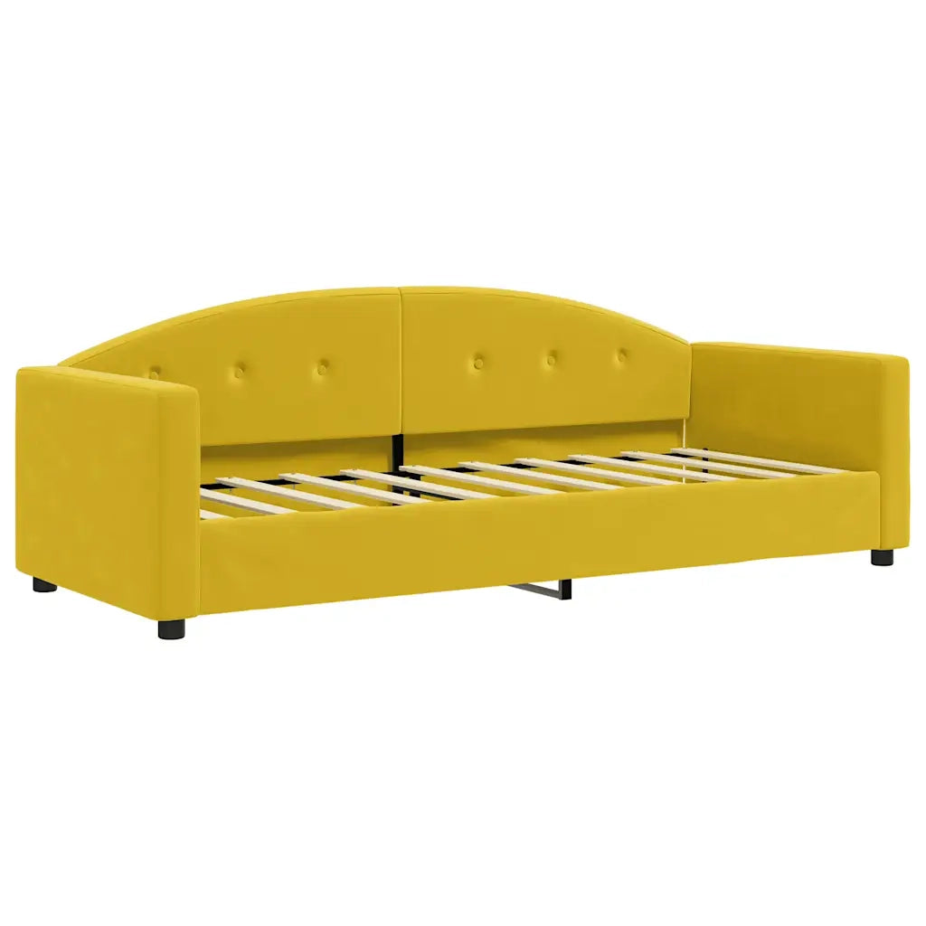 Letto da Giorno Giallo 80x200 cm in Velluto 354134