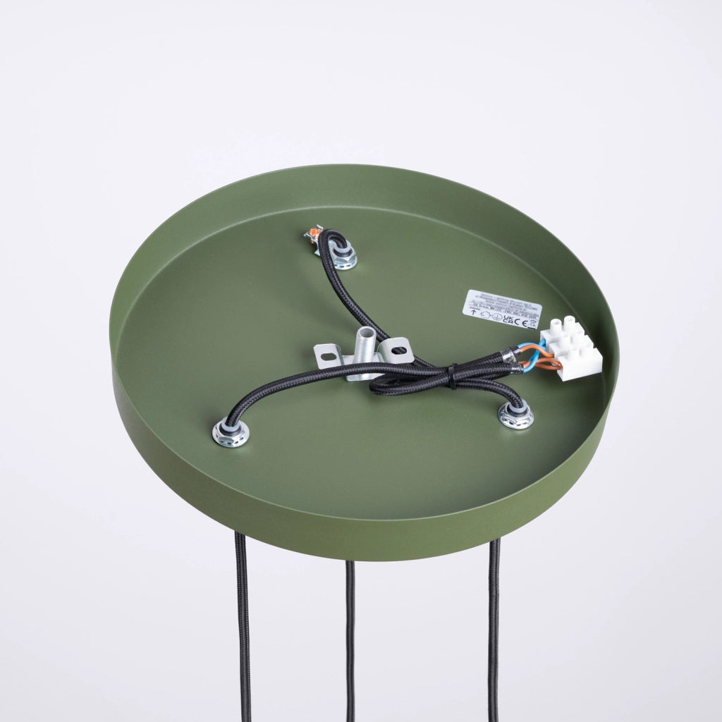 Lampadario moderno rotondo SFERA Pure Lume 3 luci verde