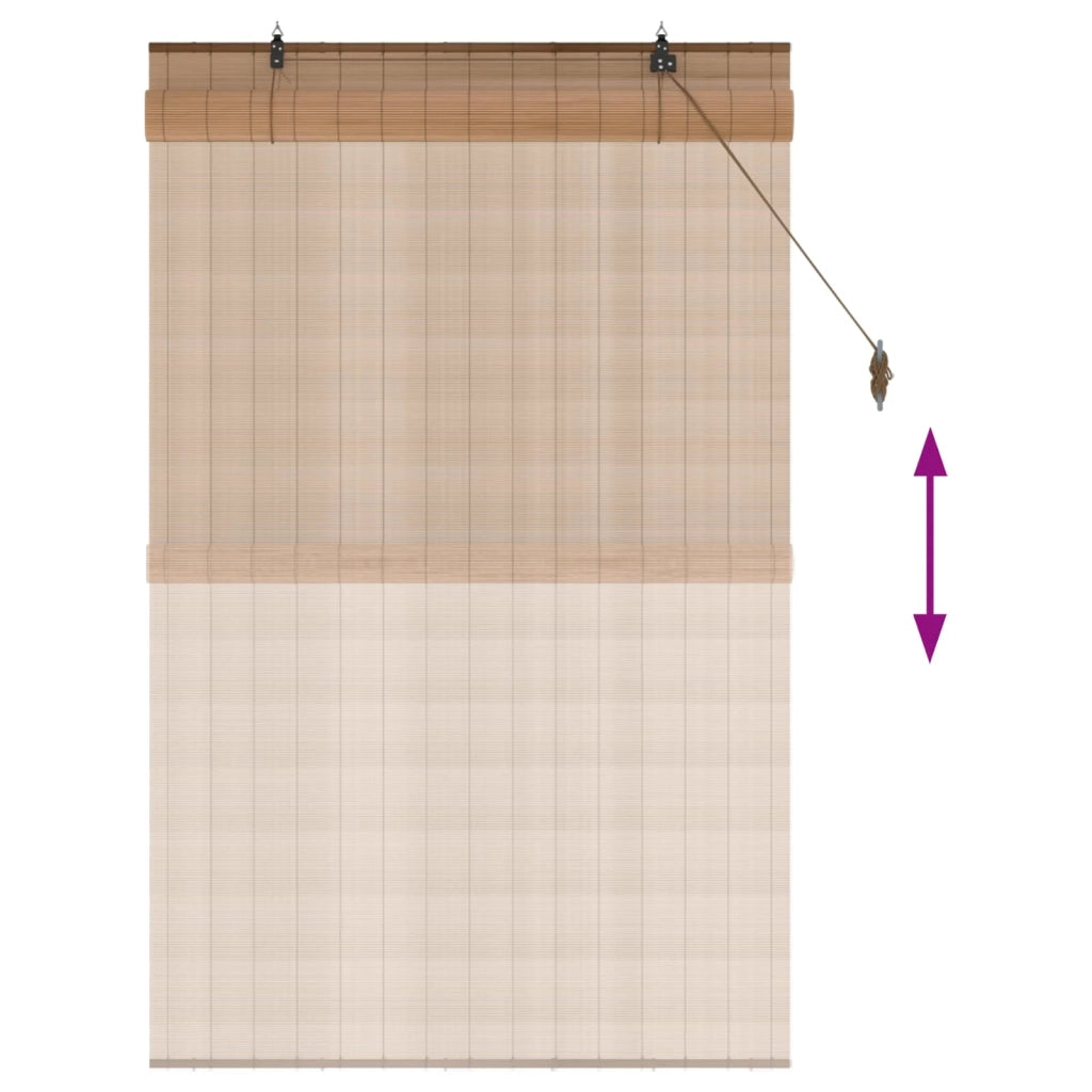 Tenda a rullo Marrone 90 x 160 cm Bambù 42039704