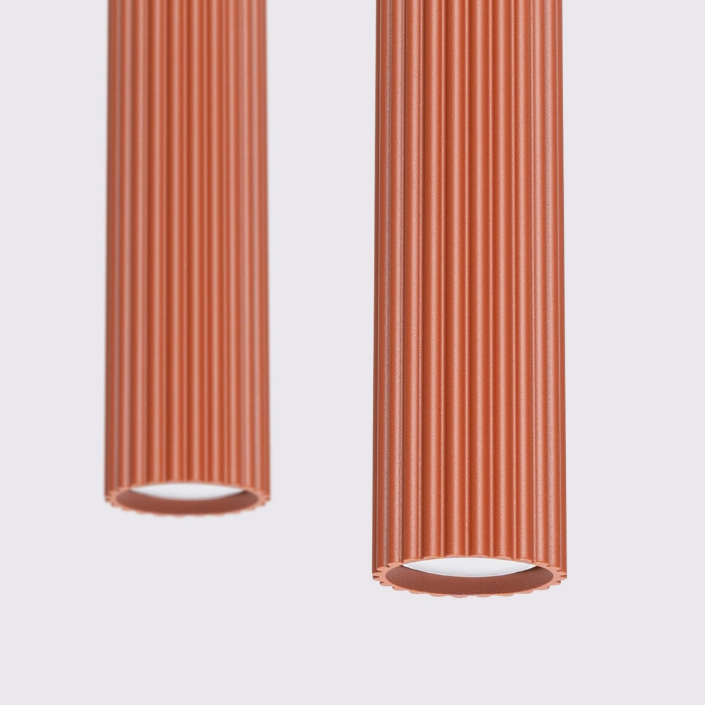 Lampada a sospensione GRAVIO Pure Lume barra 2xGU10 ocra nero