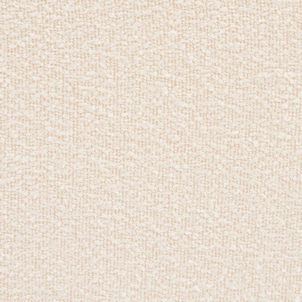 Poltrona bouclé testurizzata con poggiapiedi, bianco