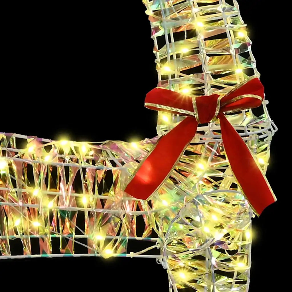Renna 3D con 140 LED Bianco caldo 128 cm PET 42019055