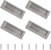 Porta Scorrevole da Incasso in Acciaio Inossidabile - Set da 4 Pezzi