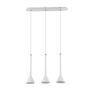 Italux Anela lampadario moderno bianco in metallo 3xGU10
