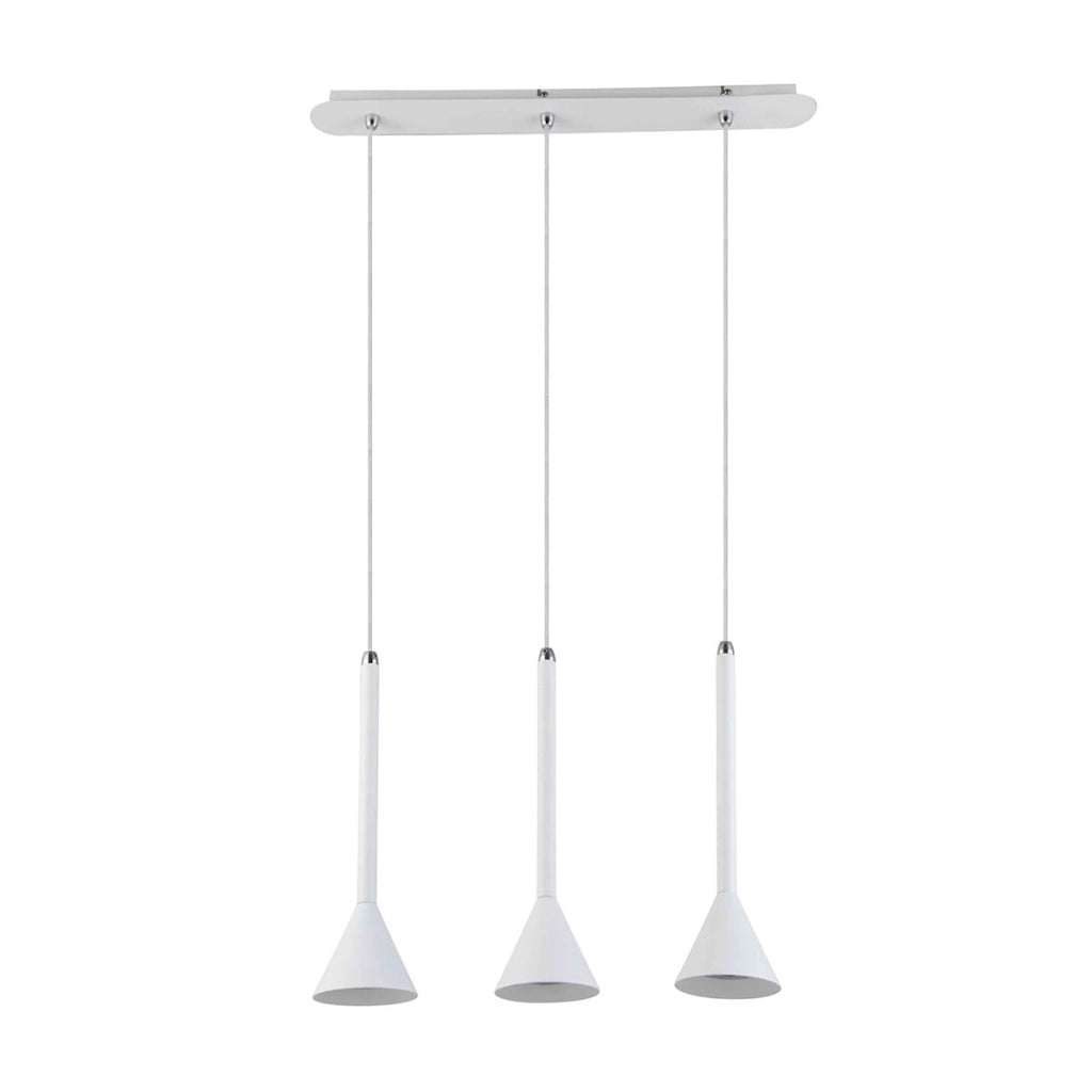 Italux Anela lampadario moderno bianco in metallo 3xGU10