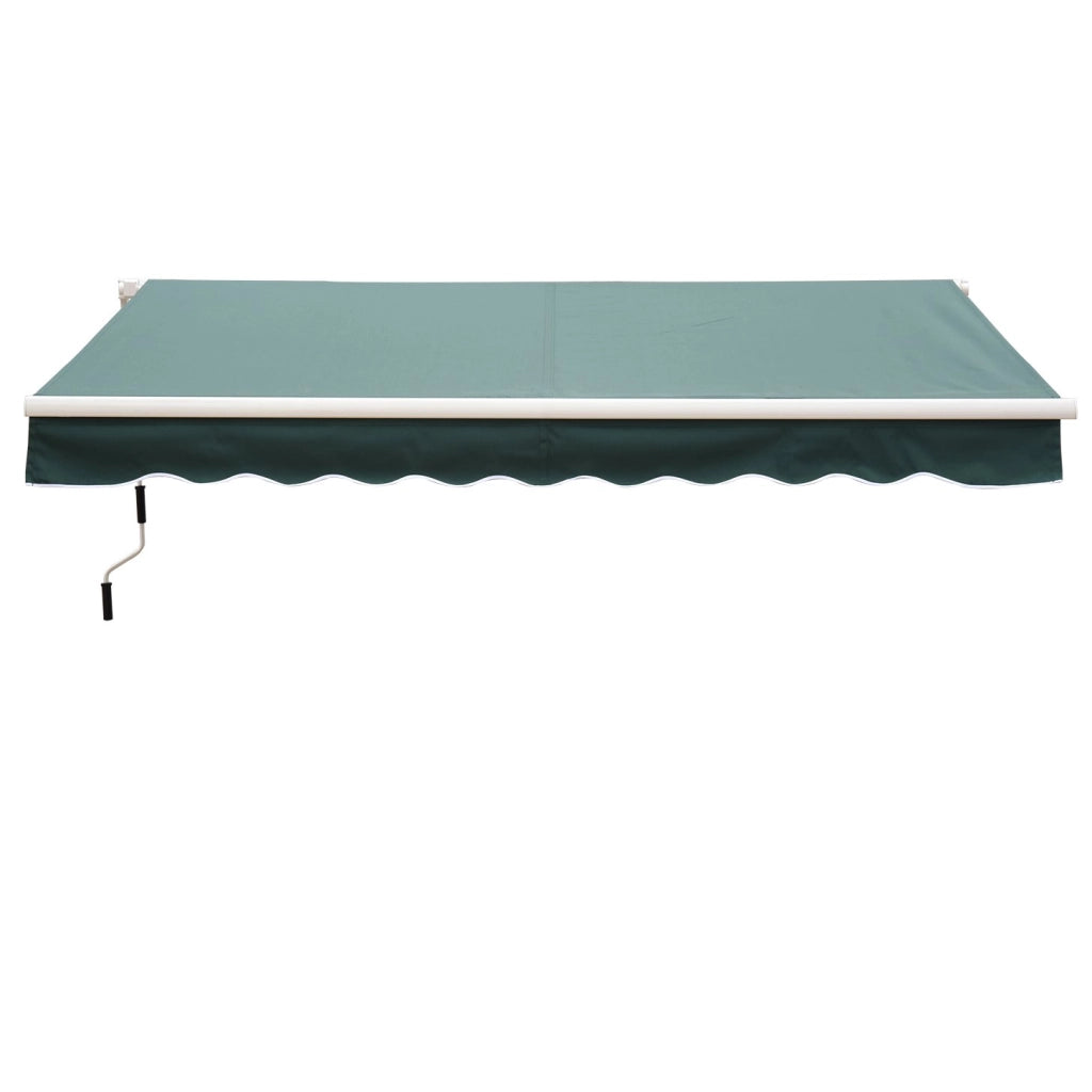 Easycomfort Tenda da Sole a Bracci 2.5x2m Avvolgibile Manuale in Alluminio e Poliestere Verde