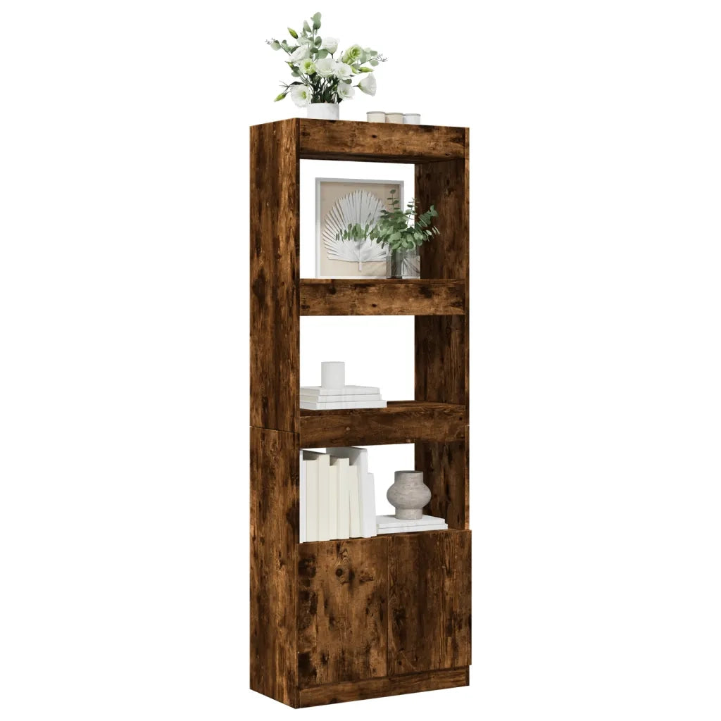Credenza Rovere Fumo 63x33x180 cm in Truciolato 3309604