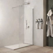 Parete doccia walk in gardenia cristallo trasparente 8 millimetri chrome *** misure 137-139xh200 cm, confezione 1