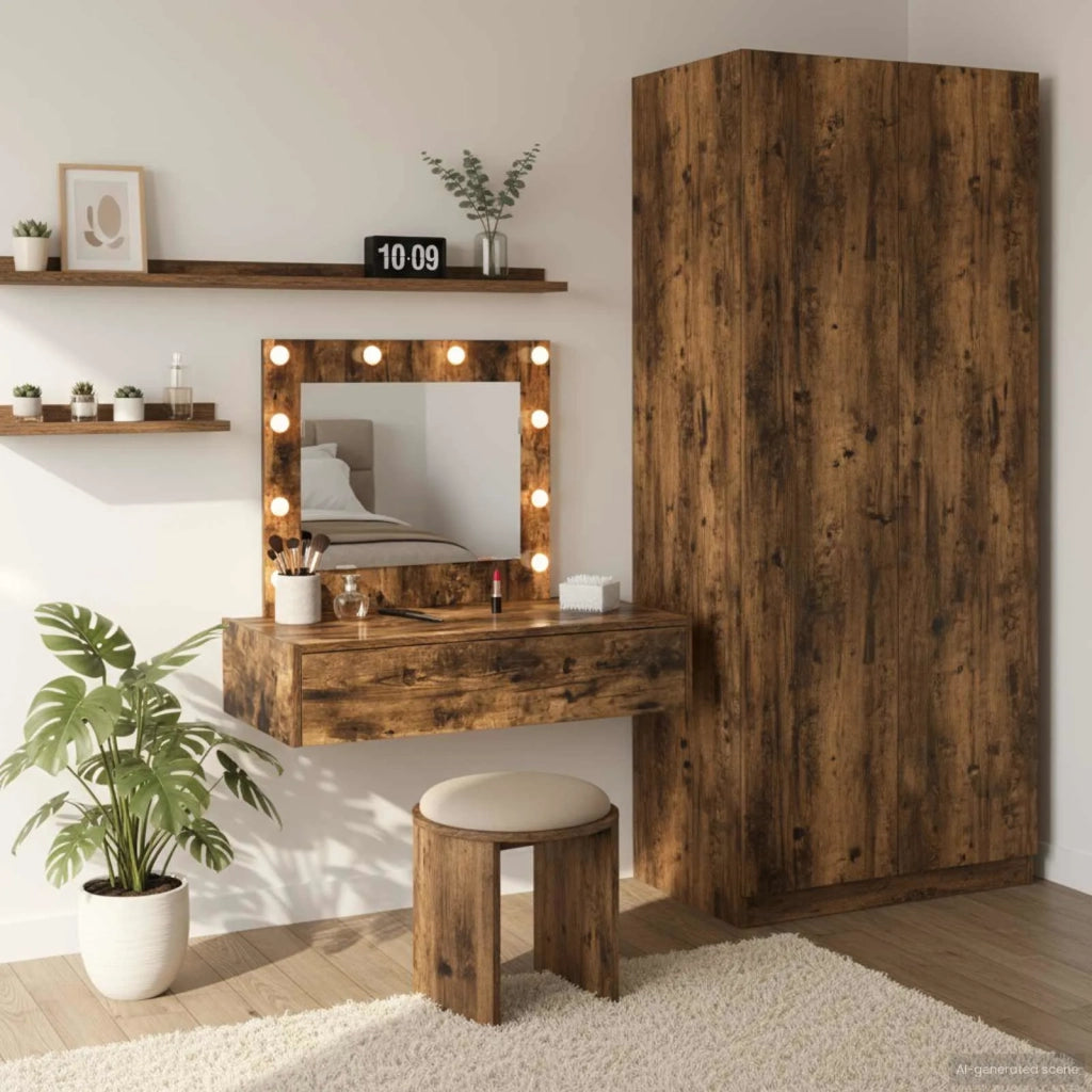 Toeletta | Tavolo da Trucco Marrone 83 x 40 x 70 cm Legno multistrato