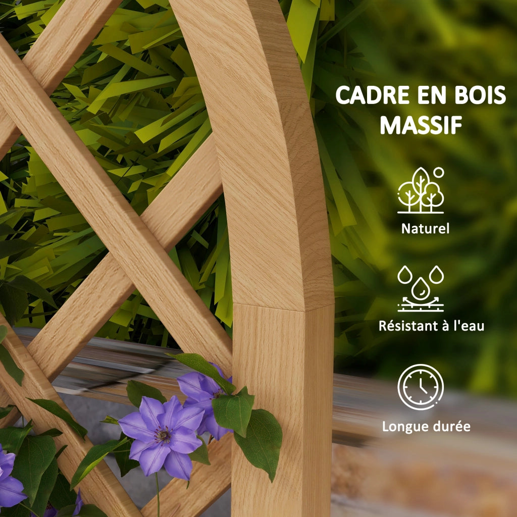 Pannello Arc per Piante Rampicanti ¨C zephmum ¨C Legno 60x120 cm