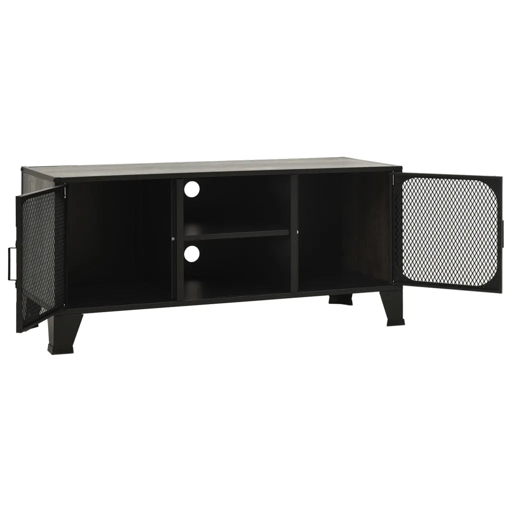 Mobile Porta TV-Mobile per TV-Credenza TV Grigio 105x36x47 cm in Metallo e MDF