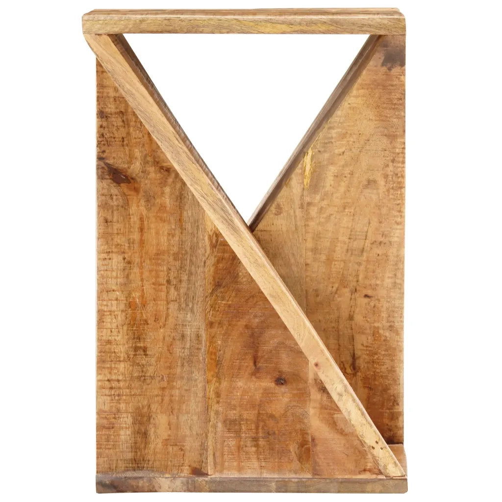 Tavolino di Servizio-Tavolino Consolle-Tavolino da soggiorno 35x35x55 cm in Legno Massello di Mango