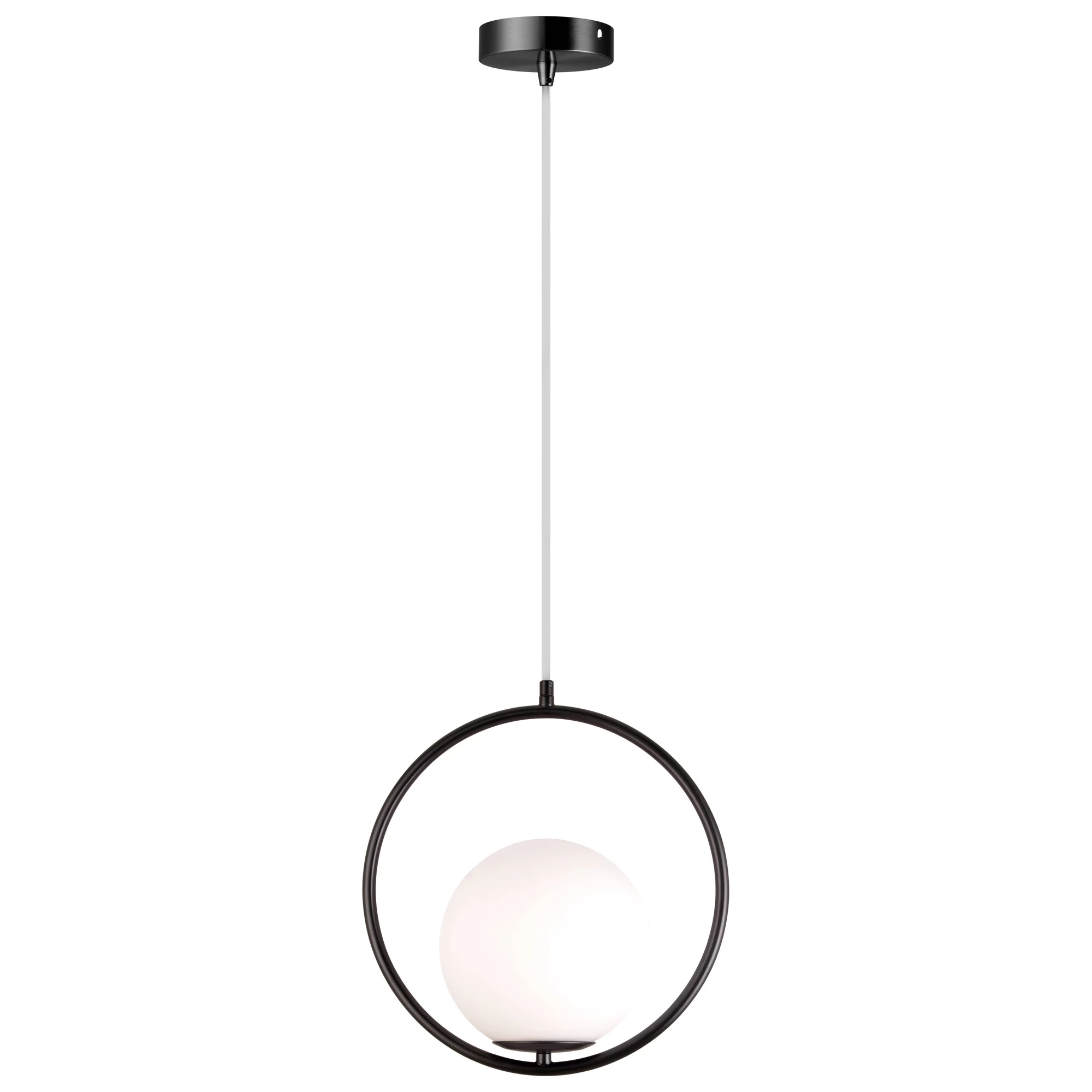 Lampada Da Soffitto Pensile Di Vetro Palla Oro Bianco Oro G110-1w Black White