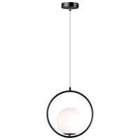 Lampada Da Soffitto Pensile Di Vetro Palla Oro Bianco Oro G110-1w Black White