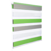 Tenda a rullo giorno e notte Zebra doppio strato 45x150 cm bianco verde grigio 19_0000858