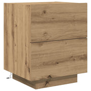 Comodino | Armadio da Notte | Mobiletto da notte Rovere artigianale 45 x 40 x 55 cm