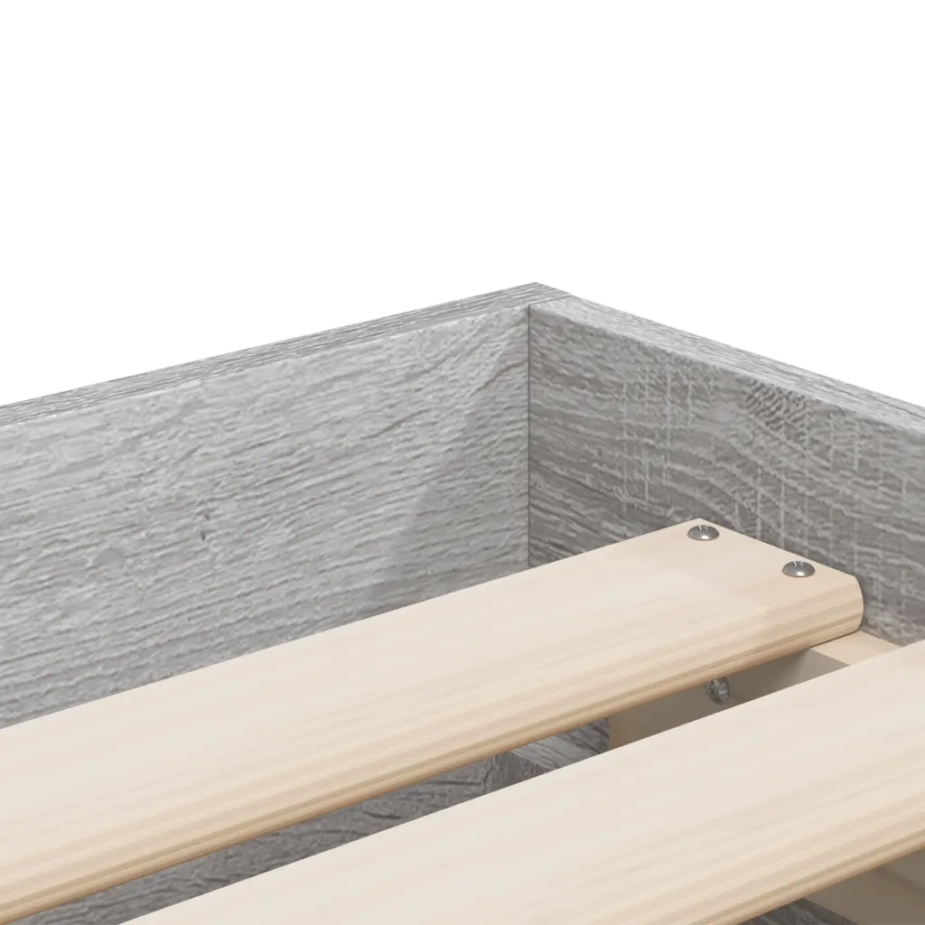 Giroletto Cassetti Grigio Sonoma 75x190 cm Legno Multistrato 3207334