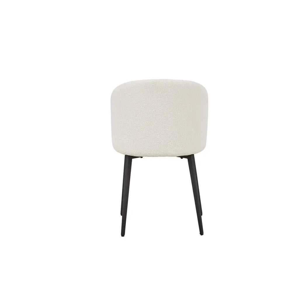 Sedia TOLO Tessuto Bouclé Bianco, dimensioni H80 x L51 x P55, ideale per la tua cucina o sala da pranzo.
