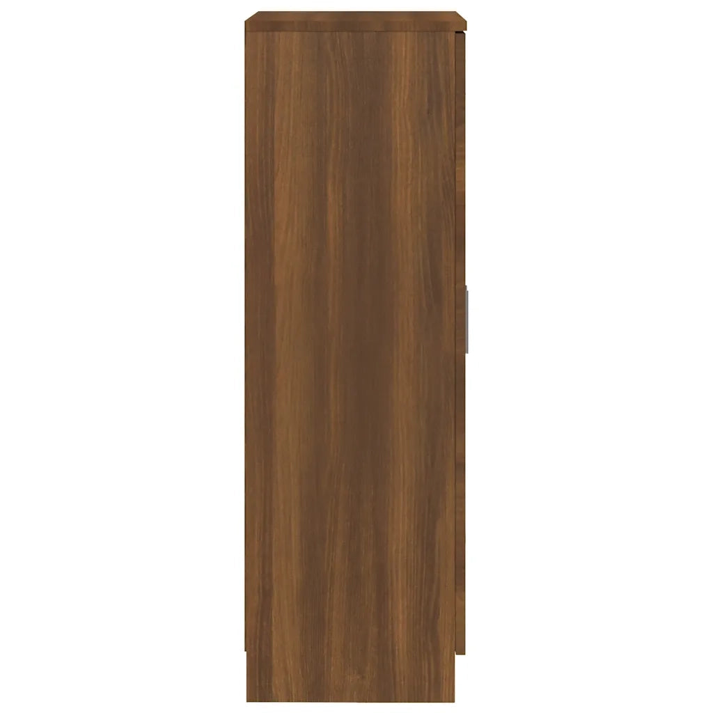 Scarpiera Rovere Marrone 55x35x108 cm in Legno Multistrato
