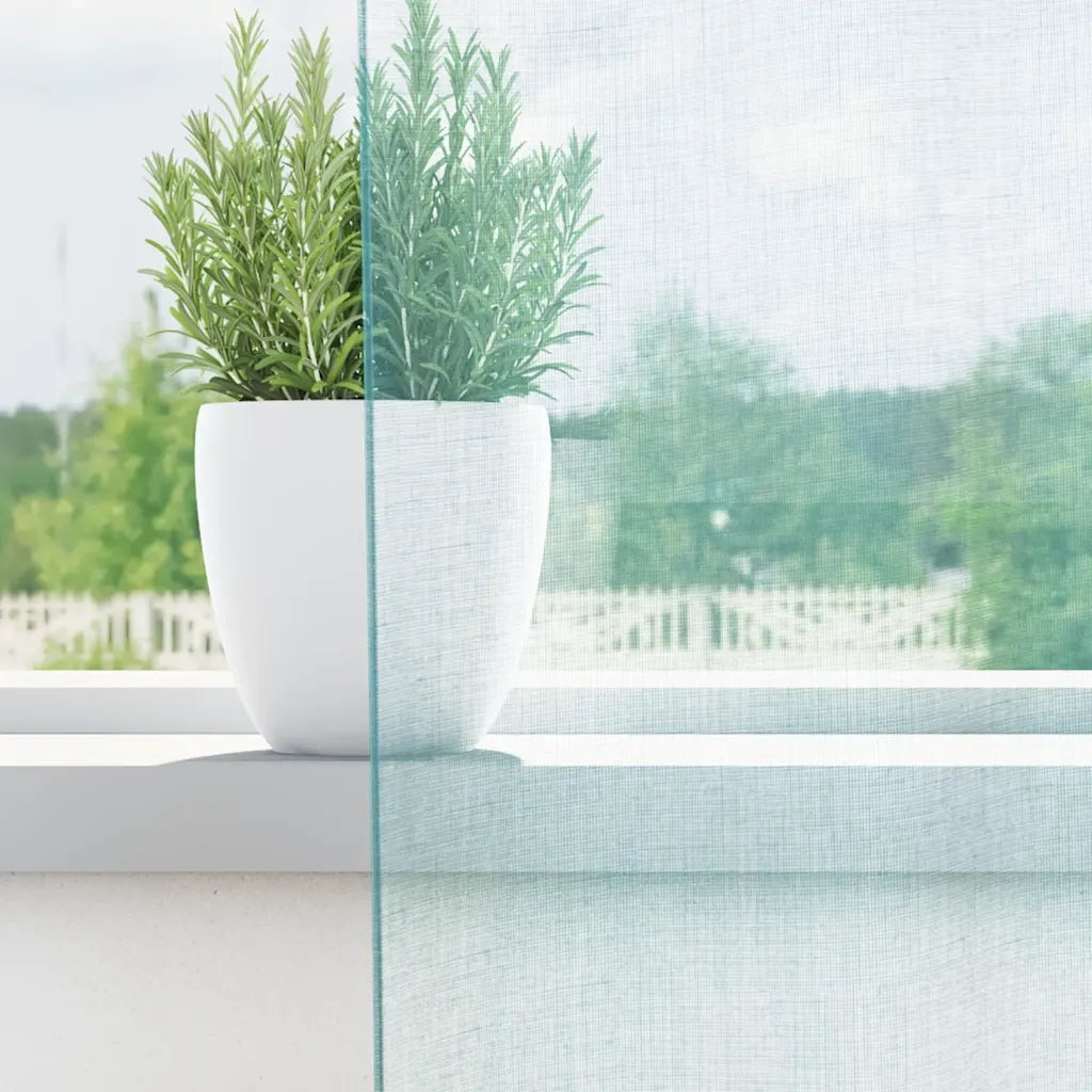 Tende in Voile con Passanti 2 pz Turchese 140x260 cm