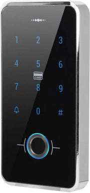 Pannello di ingresso touchscreen con rilevamento impronte digitali e controllo di accesso senza chiave in materiale ABS resistente alle fiamme.