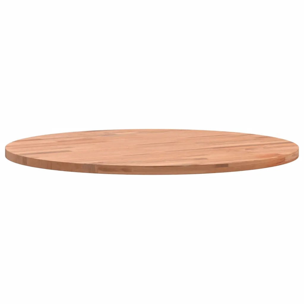 Piano per Tavolo Ã˜50x1,5 cm Rotondo in Legno Massello di Faggio