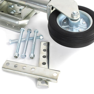 Servotimone con ruota 540 kg Ruotino per carrello appendice con staffa di montaggio