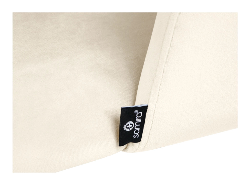 Sedia da pranzo imbottita in velluto beige - Zoe (2 pz) - SD11ZOPM