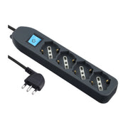 MULTIPRESA 4P BIP/SCHUKO+INTERR NERO FIG.8  1 PZ