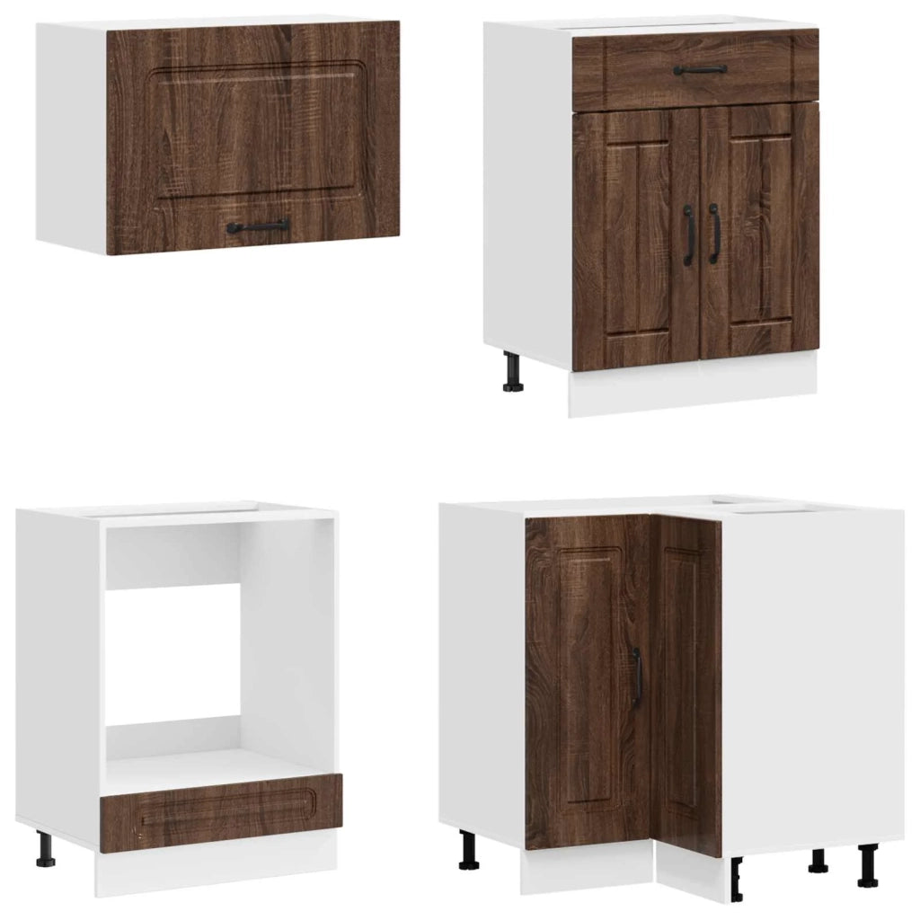 Unità Cucina KALMAR 8 pcs Rovere Marrone Legno ingegnerizzato 3438454