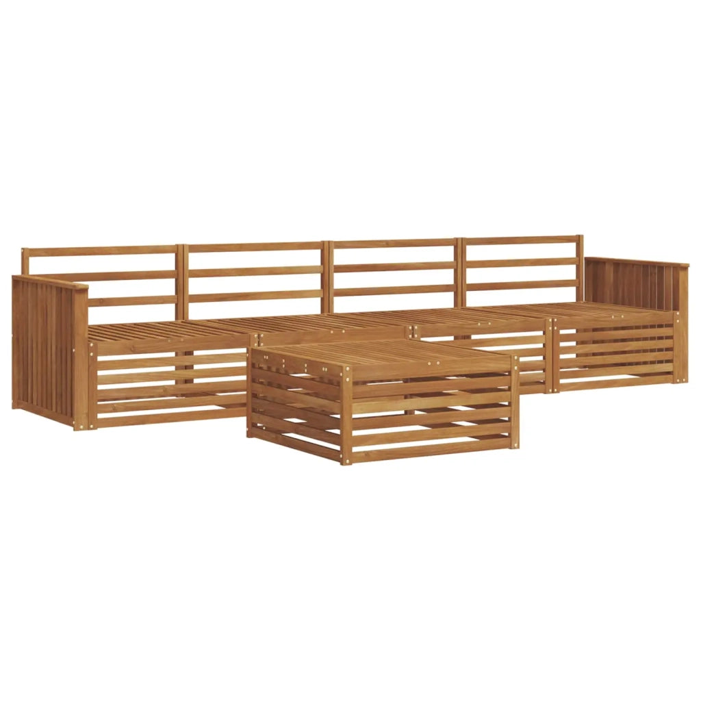 Set di divani da esterno 5 pcs Naturale