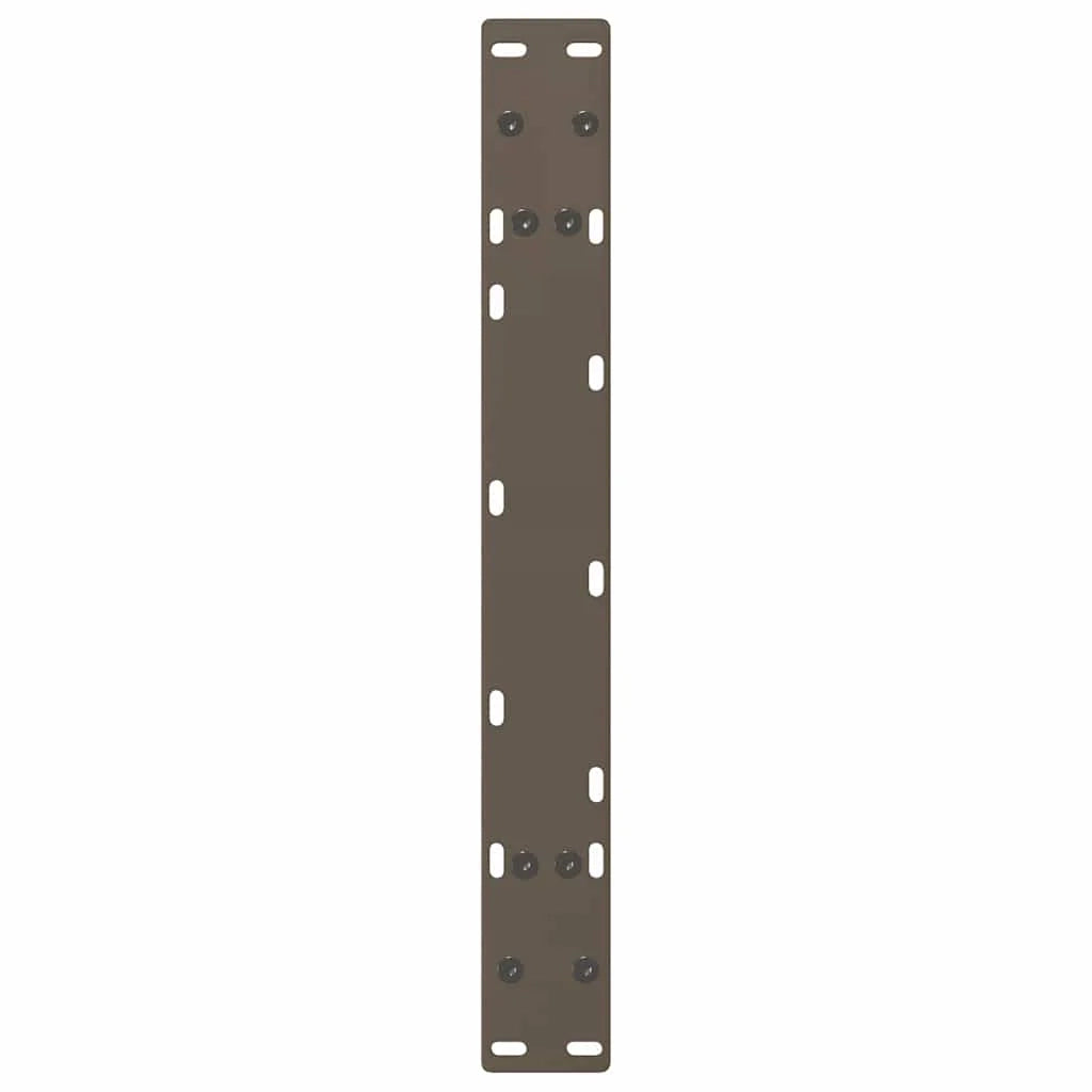 Set di 2 gambe per tavolino da caffè a forma di A 70 x 30 cm con livelli regolabili estetica moderna acciaio nero 02_0057107