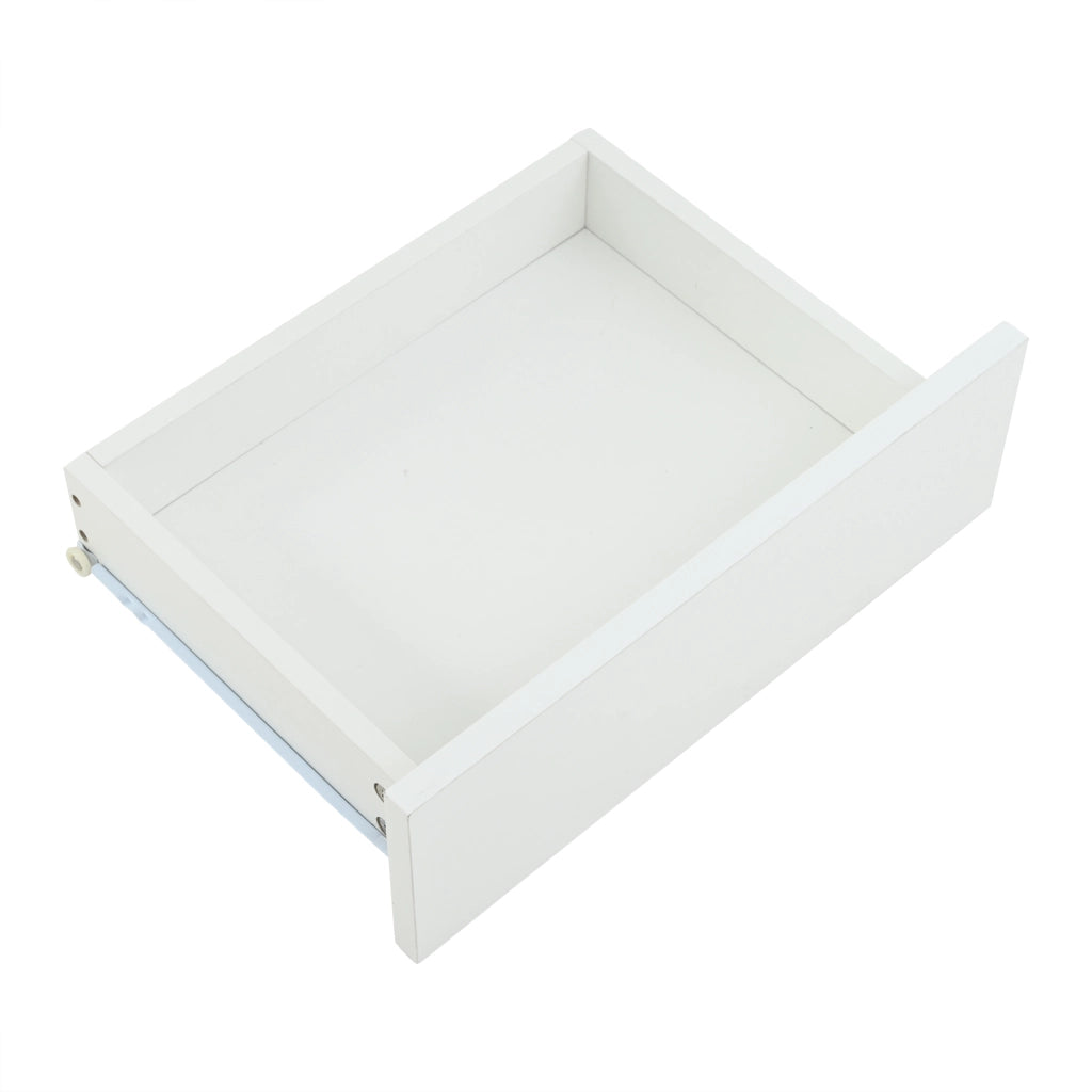 Credenza con 3 ante; 1 cassetto e LED - per soggiorno - in MDF - 140×40×60 cm - bianco