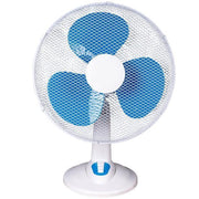 Trade Shop - Ventilatore Da Tavolo Scrivania ⌀41cm 45 Watt Con 3 Velocita' 3 Pale Blu 6597005 -