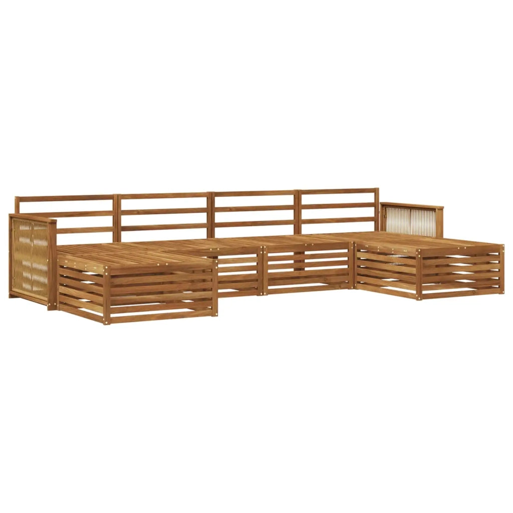 Set di divani da esterno 6 pz Legno di Acacia Massello 3383687