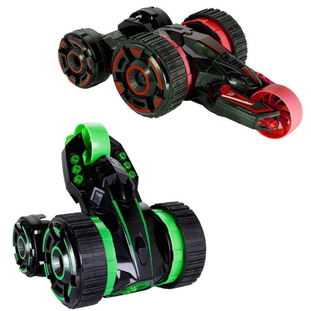 Trade Shop - Macchina Radiocomandata 5 Ruote Rotazione 360° Auto Giocattolo Con Luci -