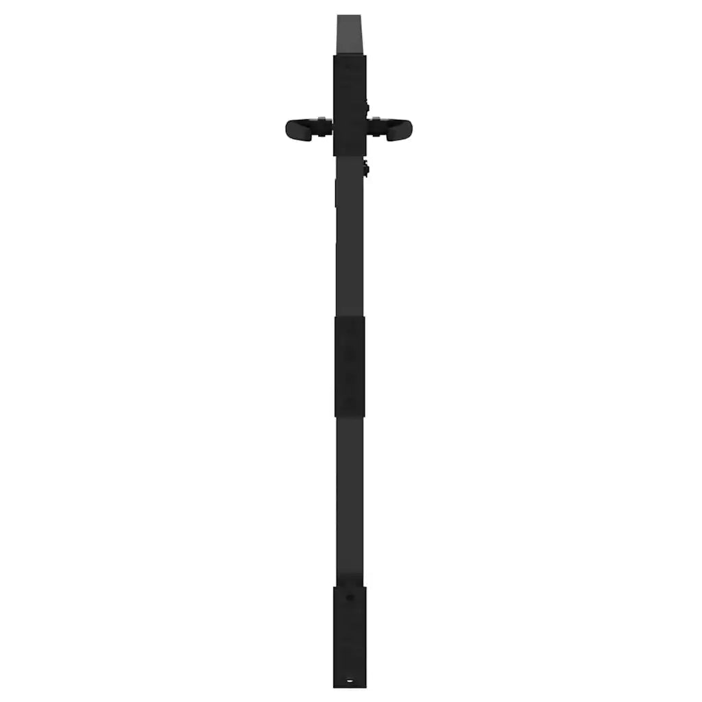 vidaXL Cancello da giardino con blocco Nero 105 x 100 cm
