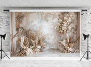 Bohème Stile Foto-Scena 3 x 2 m Con Fiore di Pampas - Per Festa di Compleanno, Matrimonio Boho e Fotografia di Ritratto.