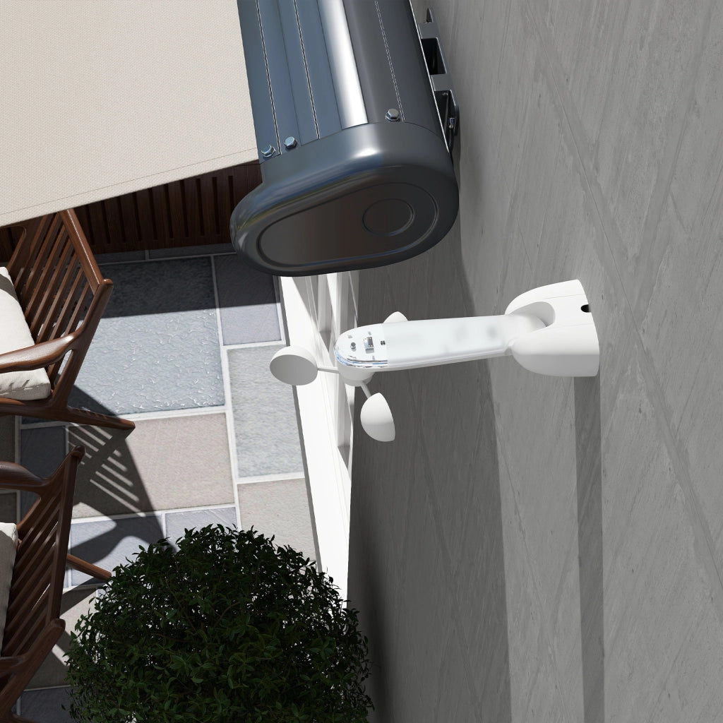 Sensore di Vento Elettrico con Sensore di Sole ¨C zephmum ¨C 22x11x9 cm Bianco