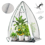 Mini serra portatile pe bolle pesante porta cerniera finestra rete pavimento-Serra cupola piccola esterno kit 160x139x182 cm