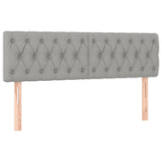 Testiera | Testata Grigio Chiaro 144x7x78/88 cm in Tessuto