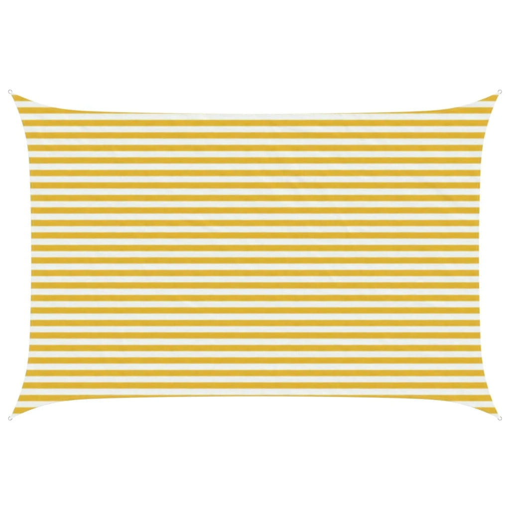 Telo Ombra Giallo e Bianco 3 x 5 m HDPE 42032831