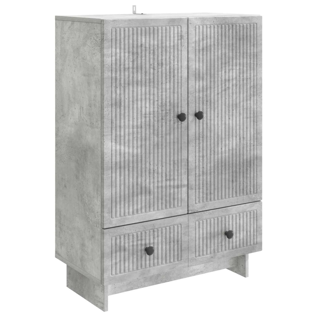 Credenza Grigio Cemento 66 x 34,5 x 95 cm Legno ingegnerizzato 893978
