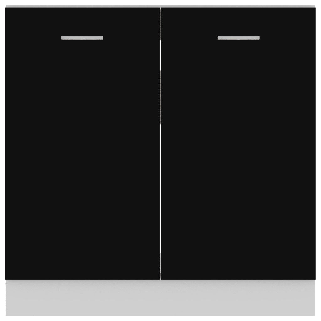 Mobile Sottolavello “Lyon” Nero 80x46x81,5 cm 801197