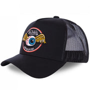 Cappellino da baseball Von Dutch con lettere ricamate, nero