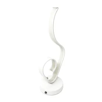 Lampada da Scrivania Luce da tavolo LED 10W Design Onde Abat Jour Lume Moderno LUCE NATURALE 4000K